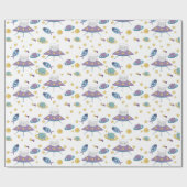 Ruimte Kitty Cadeaupapier (Vlak)