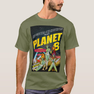 Ruimte Kuikens van de kleur van de Planeet 8_full T-shirt