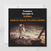 Ruimte Landing Astronaut Maanwandeling Kaart (Achterkant)