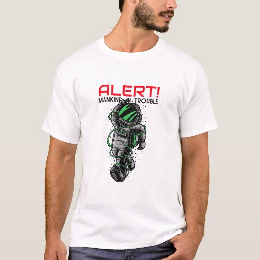 Ruimte Man T-shirt ontwerp (Voorkant)