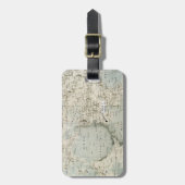 RUIMTE: MOON MAP, 1972 BAGAGELABEL (Voorkant verticaal)