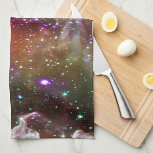 Ruimte - Pacman Nebula Theedoek (Quarter Fold)