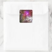 Ruimte - Pacman Nebula Vierkante Sticker (Tas)