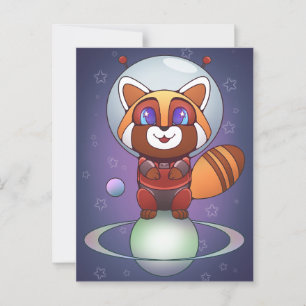 Ruimte Panda Chippy! Briefkaart