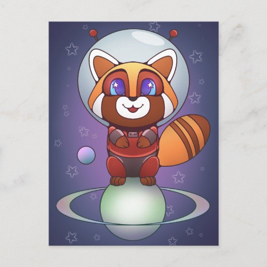 Ruimte Panda Chippy! Briefkaart (Voorkant)