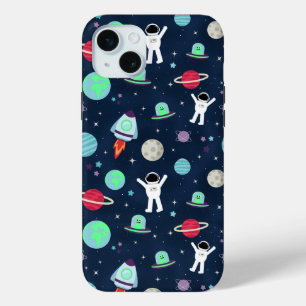 Ruimte Patroon illustratie iPhone 15 Mini Hoesje