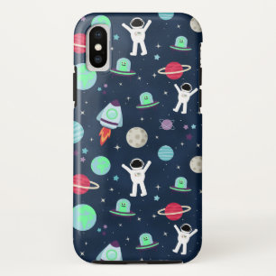 Ruimte Patroon illustratie iPhone XS Hoesje