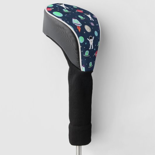 Ruimte Patroon illustratie Golfheadcover (Schuin)
