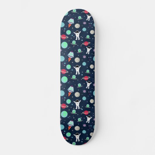 Ruimte Patroon illustratie Skateboard (Voorkant)