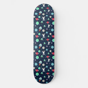 Ruimte Patroon illustratie Skateboard