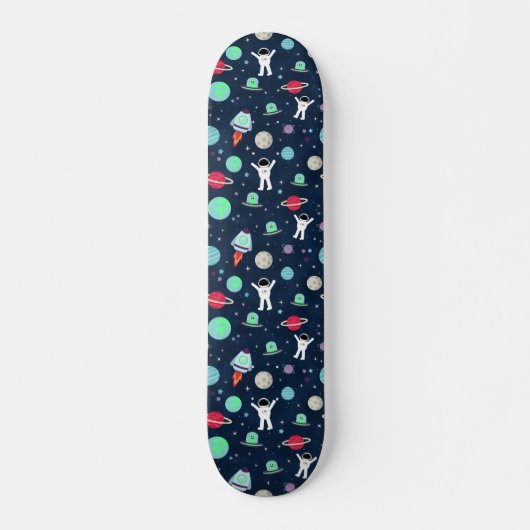 Ruimte Patroon illustratie Skateboard (Voorkant)