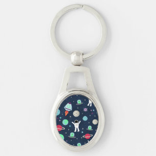 Ruimte Patroon illustratie Sleutelhanger