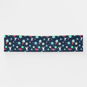 Ruimte Patroon illustratie Spandoek