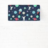 Ruimte Patroon illustratie Spandoek (Insitu)