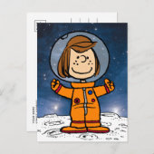 RUIMTE | Peppermint Patty Astronaut Briefkaart (Voorkant / Achterkant)