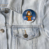 RUIMTE | Peppermint Patty Astronaut Ronde Button 5,7 Cm (In situ)