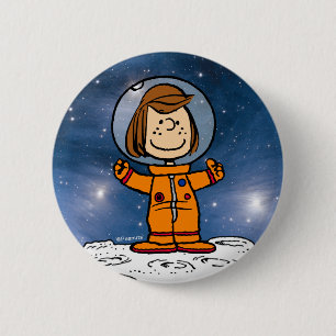 RUIMTE Peppermint Patty Astronaut Ronde Button 5,7 Cm
