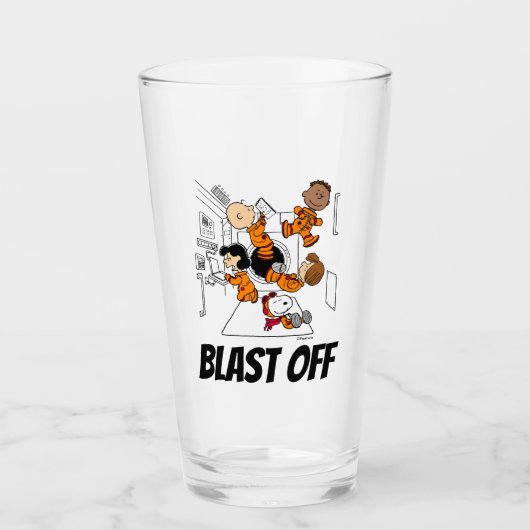 RUIMTE | Pinda's in de ruimte Glas (Voorkant)