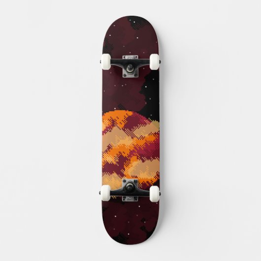 Ruimte Pixel Art. Skateboard (Voorkant)