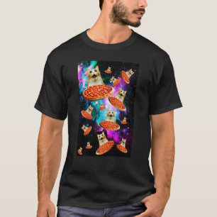 Ruimte Pizza Kat Astronaut Kitten Sarcasme Eten Ga T-shirt