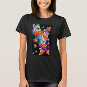 Ruimte Pizza Kat Astronaut Kitten Sarcastisch Eten T-shirt