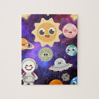 ruimte puzzeldoos voor kinderen legpuzzel