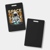 Ruimte Ruimte Astronaut Badge (Voor- en achterkant)