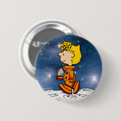 RUIMTE | Sally Brown Astronaut Ronde Button 5,7 Cm (Voorkant /achterkant)