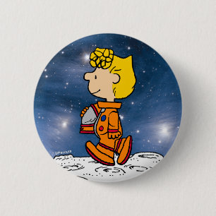 RUIMTE   Sally Brown Astronaut Ronde Button 5,7 Cm