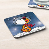 RUIMTE | Snoopy Astronaut Bier Onderzetter (Linkerzijde)