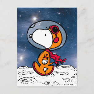 RUIMTE Snoopy Astronaut Briefkaart