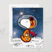 RUIMTE | Snoopy Astronaut Briefkaart (Voorkant / Achterkant)