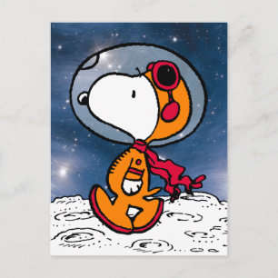 RUIMTE   Snoopy Astronaut Briefkaart