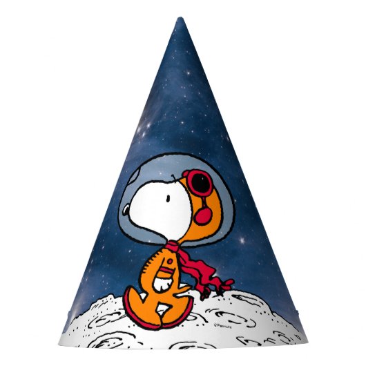RUIMTE | Snoopy Astronaut Feesthoedjes (Voorkant)