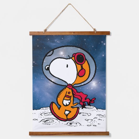RUIMTE | Snoopy Astronaut Hangend Wandkleed (Voorkant)