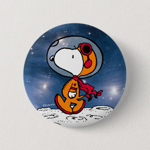 RUIMTE   Snoopy Astronaut Ronde Button 5,7 Cm