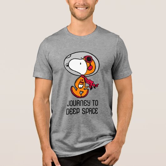 RUIMTE | Snoopy Astronaut Tri-Blend Shirt (Voorkant)