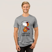 RUIMTE | Snoopy Astronaut Tri-Blend Shirt (Voorkant volledig)