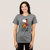RUIMTE | Snoopy Astronaut Tri-Blend Shirt (Voorkant volledig)