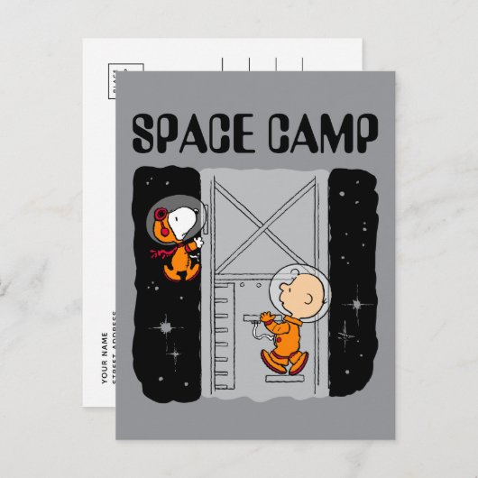 RUIMTE | Snoopy & Charlie Brown Briefkaart (Voorkant / Achterkant)