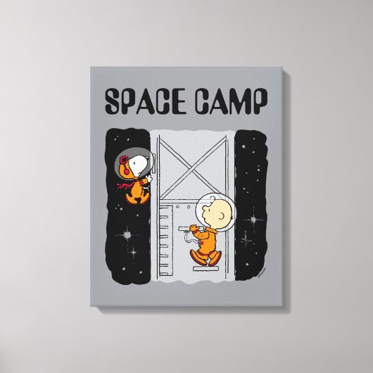 RUIMTE | Snoopy & Charlie Brown Canvas Afdruk (Voorkant)