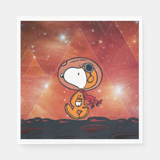 RUIMTE | Snoopy Geometric Moon Walk Servet (Voorkant)