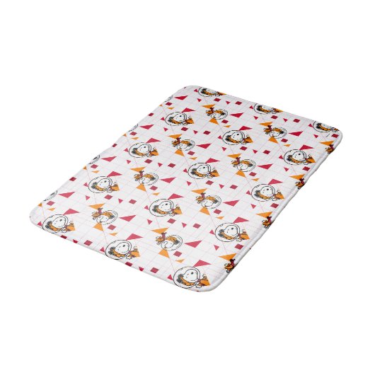 RUIMTE | Snoopy Space Suit White Pattern Badmat (Gekanteld)