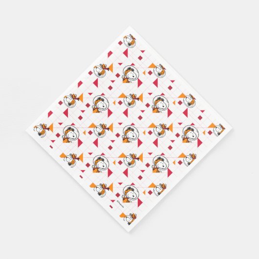 RUIMTE | Snoopy Space Suit White Pattern Servet (Hoek)