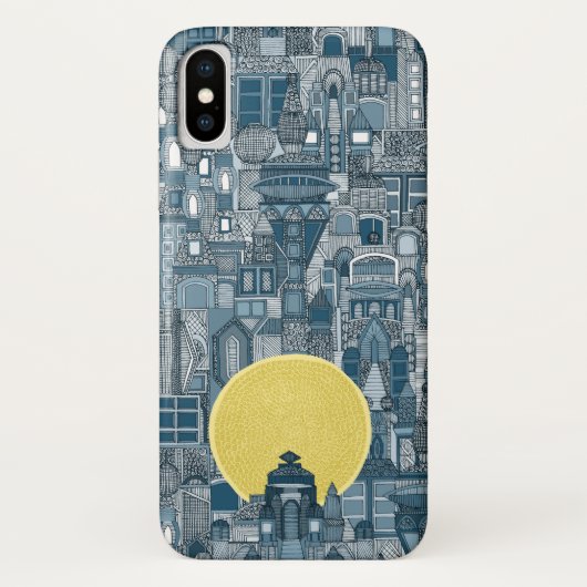 ruimte stad zonblauw Case-Mate iPhone case (Achterkant)