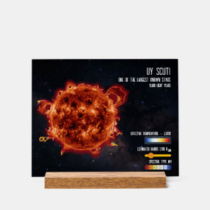 Ruimte Sterren Astronomie Grootste Ster Wetenschap Acryl Bord
