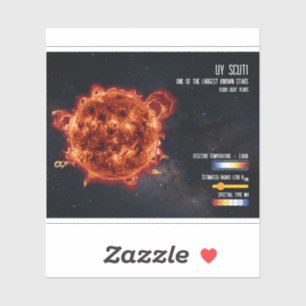 Ruimte Sterren Astronomie Grootste Ster Wetenschap Sticker