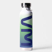 Ruimte Twee Letter Monogram Gradient Waterfles (Links)