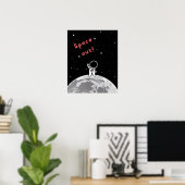 Ruimte uit muurkunst poster (Thuiskantoor)