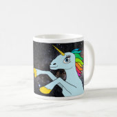 Ruimte-Unicorn. mok (Voorkant rechts)
